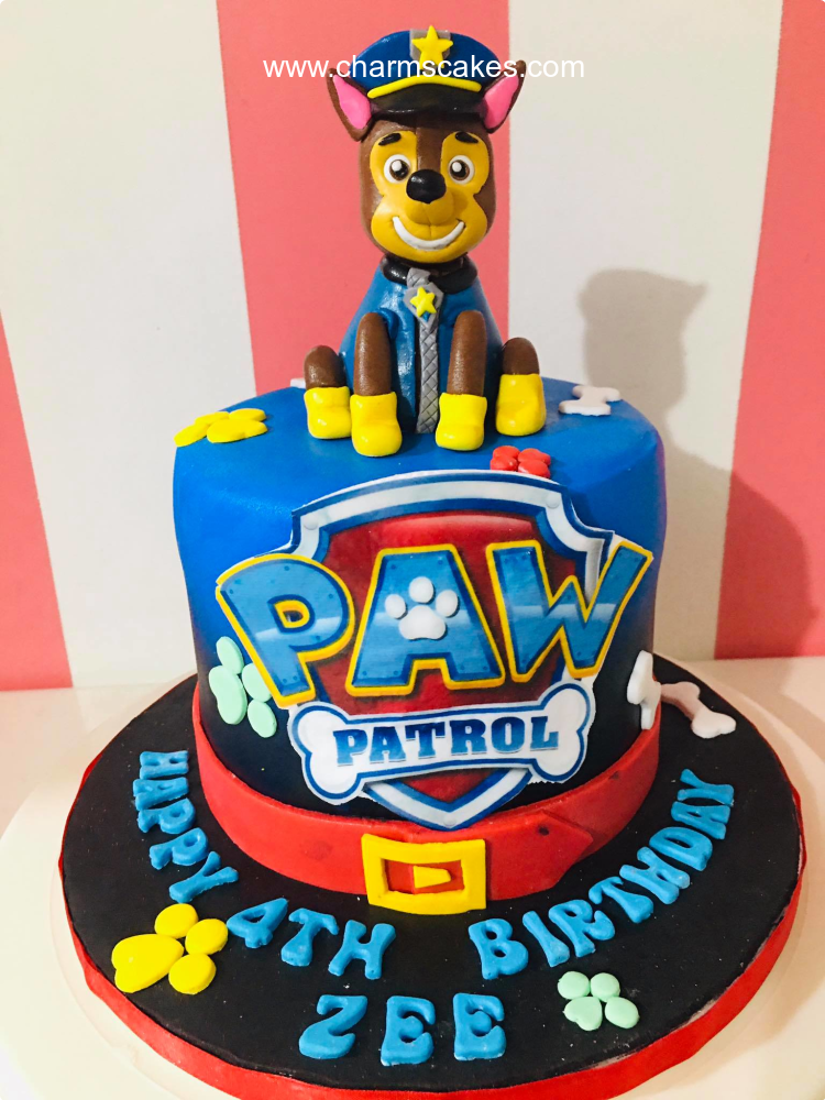 Police Dog Paw Patrol Custom Cake