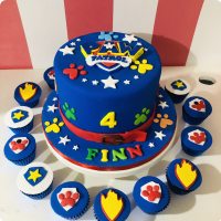 Paw Patrol (Finn) Paw Patrol Custom Cake