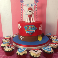 Paw Patrol (White) Paw Patrol Custom Cake