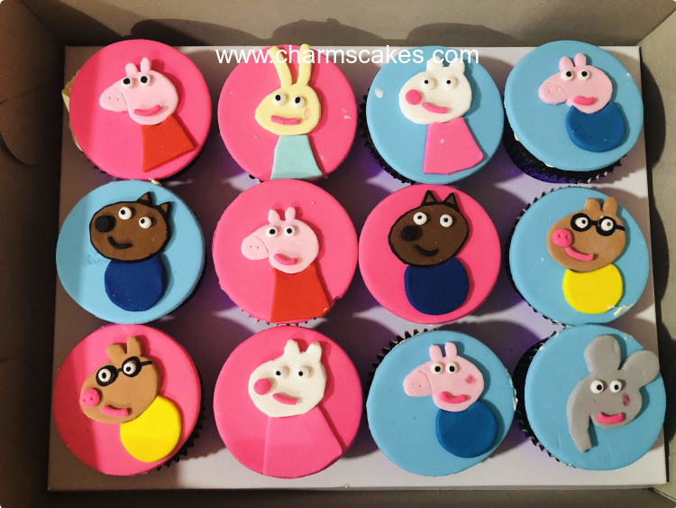 Peppa Cupcakes Peppa Pig Custom Cake