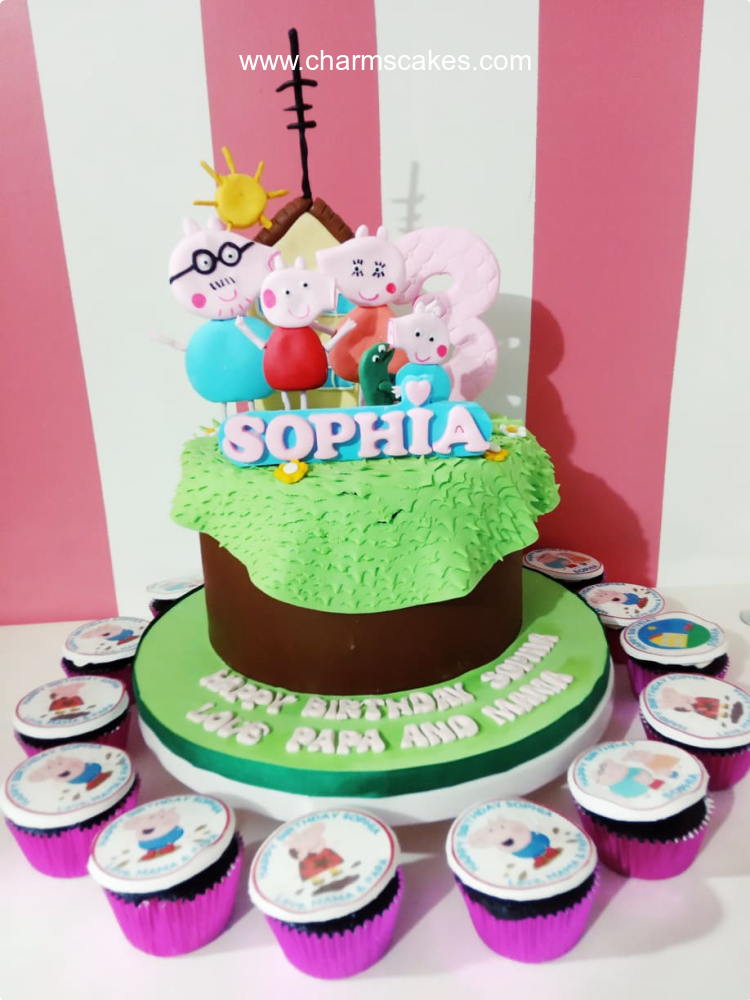 Sophia's Peppa Pig Custom Cake