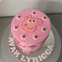 Peppa Pig (Avah) Peppa Pig Custom Cake