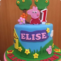 Peppa Pig (Elise) Peppa Pig Custom Cake