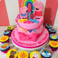 Peppa Pig Inspired Cake – Didi Cakes