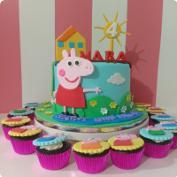 Mara's Peppa Pig Peppa Pig Custom Cake