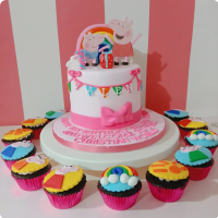 Valen Peppa Pig Custom Cake