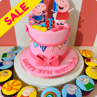 12 Cute Peppa Pig Birthday Cake Designs - Recommend.my