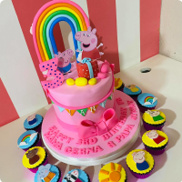 Jane Peppa Pig Custom Cake