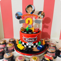 Noah's Cars Photos Custom Cake