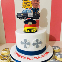 Mr. Police Photos Custom Cake