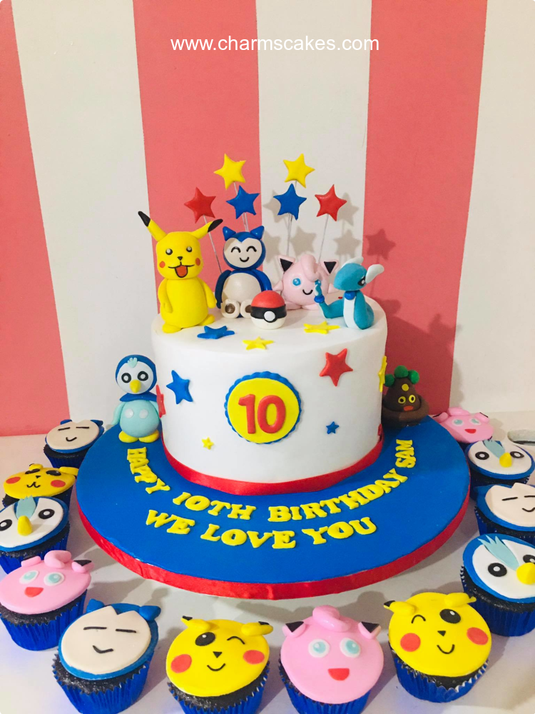 Sam 10 Pokemon Custom Cake