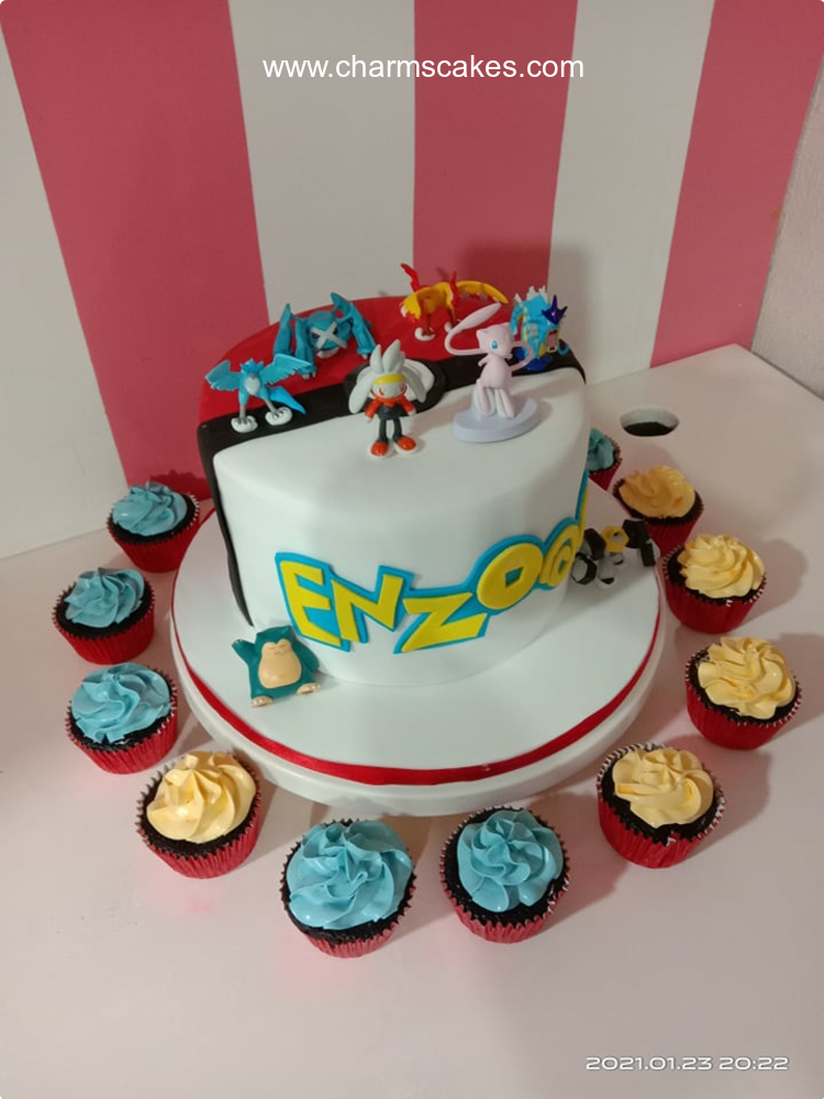 Enzo Pokemon Custom Cake