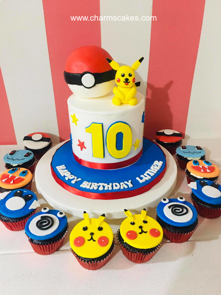 Lhuter Pokemon Custom Cake