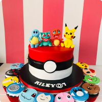 Riley's Pokemon Custom Cake