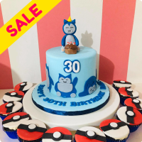 Snorlax Pokemon Custom Cake