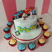 Enzo Pokemon Custom Cake