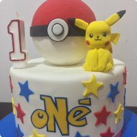 Pikachu Pokemon Custom Cake