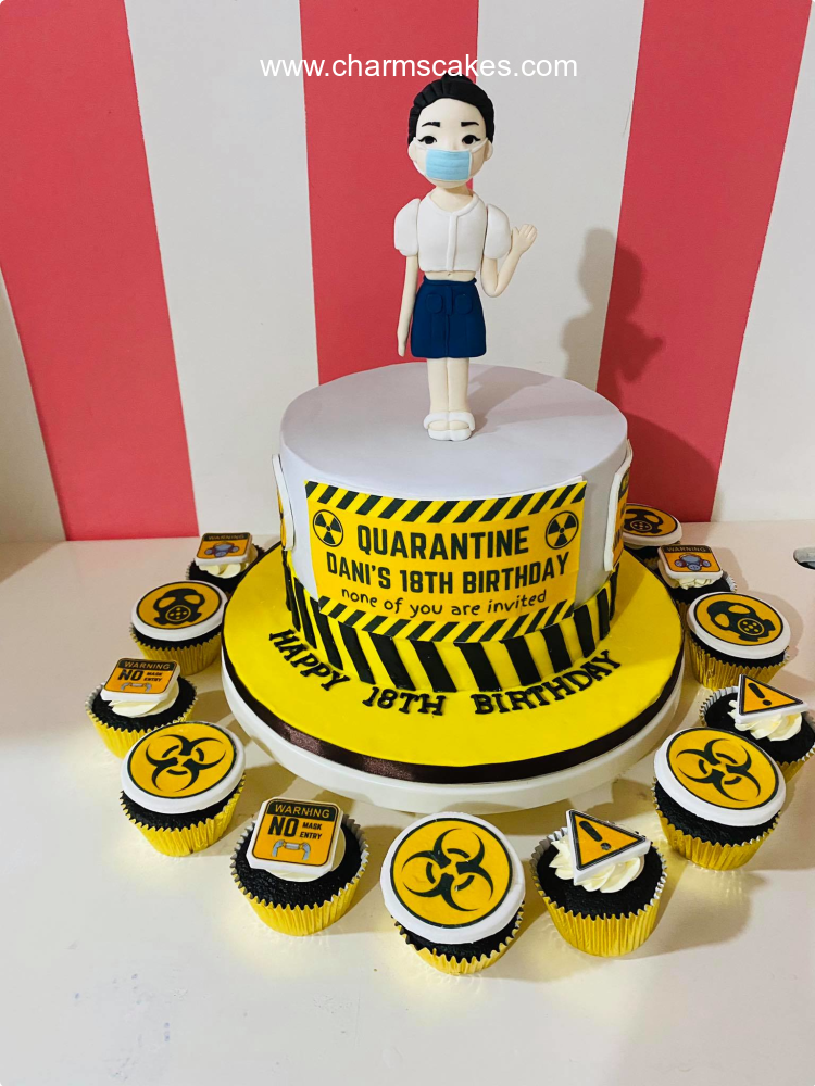 Debut Quarantine Custom Cake