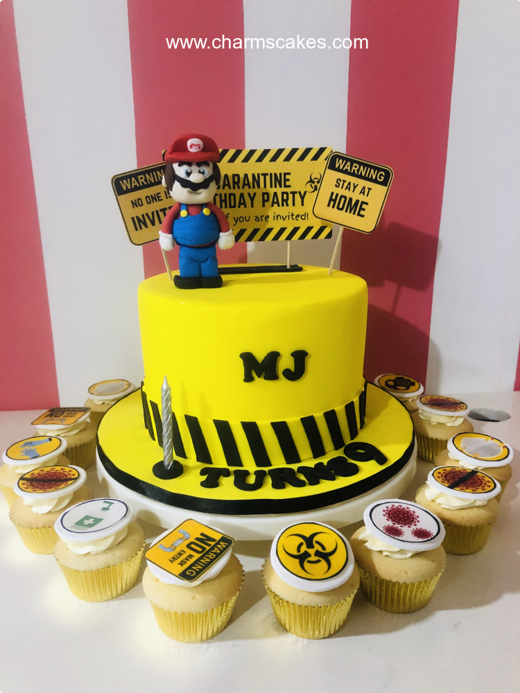 Mario Quarantine Custom Cake