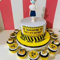 Debut Quarantine Custom Cake