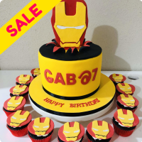 Ironman Head BIRTHDAY 11.15  SALE Custom Cake