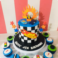 Nicolas Hot Wheels Car Custom Cake