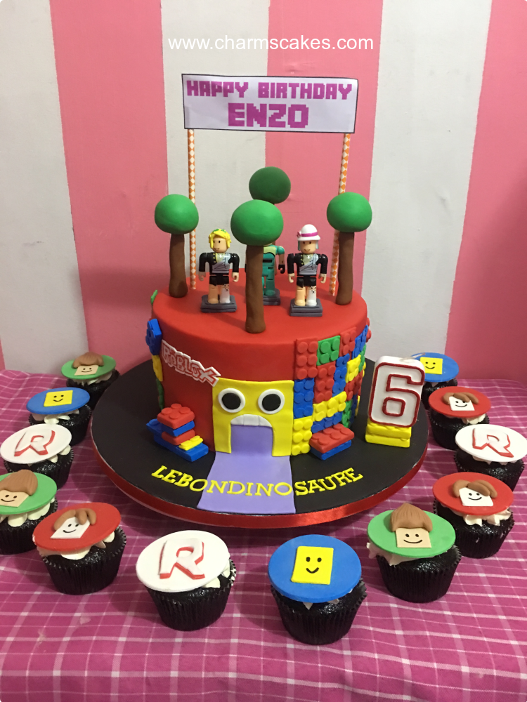 Charm S Cakes Roblox Enzo Custom Cake - easy design easy roblox cake