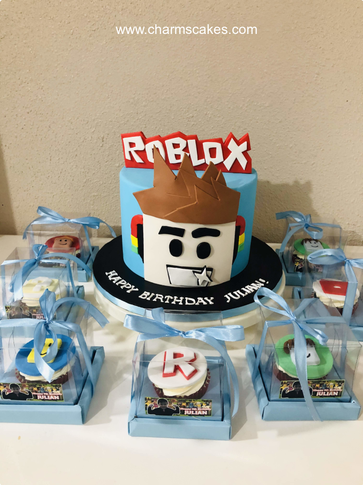 Roblox Cake - roblox character roblox cupcake toppers printable