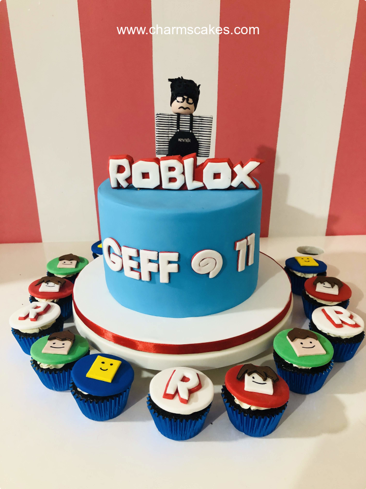 Geff's Roblox Roblox Custom Cake