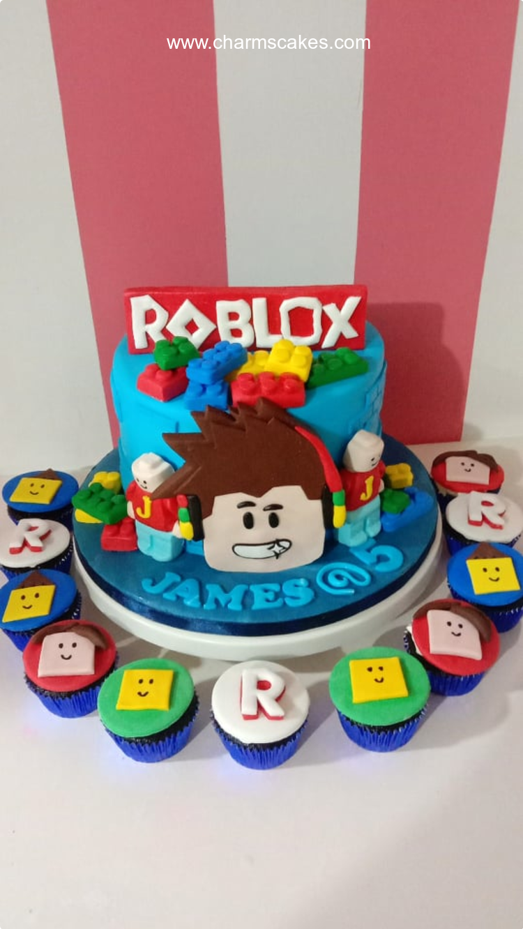 James Roblox Custom Cake