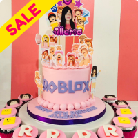 Roblox Cake Topper for Girls - Easy Inviting