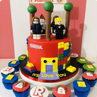 Fabian's Roblox Roblox Custom Cake