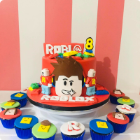 Robi's Roblox Custom Cake