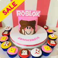 Summer Roblox Custom Cake