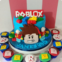 James Roblox Custom Cake