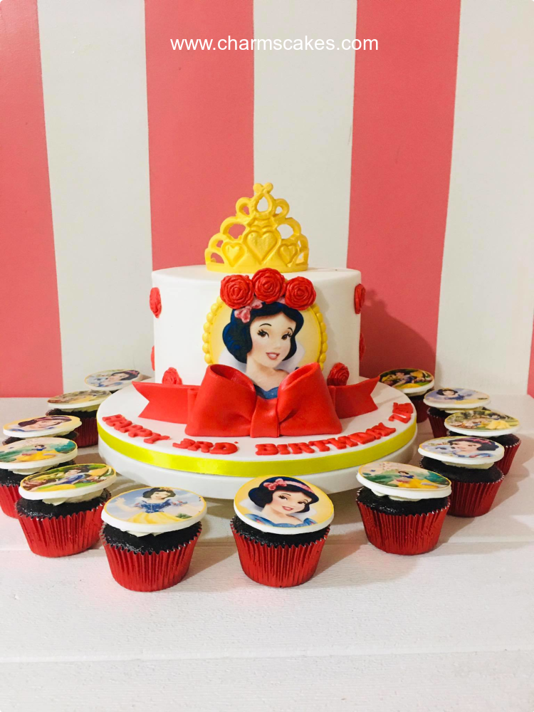 Lil Ms. Snow White snow white Custom Cake