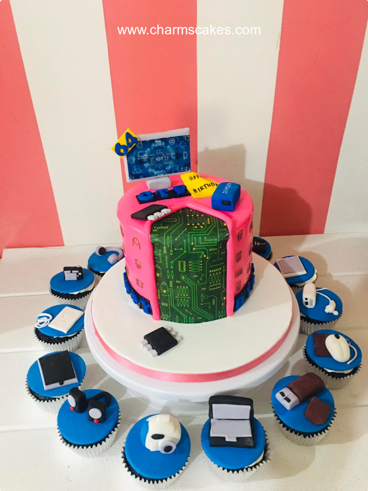 Digital Social Media Custom Cake
