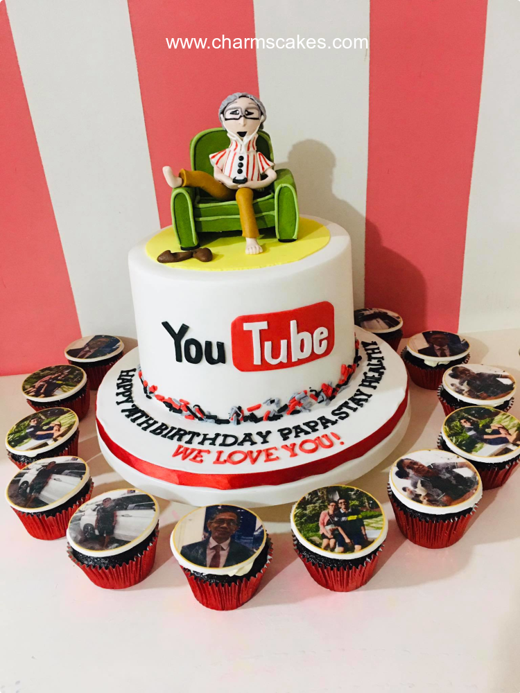 Youtube Social Media Custom Cake