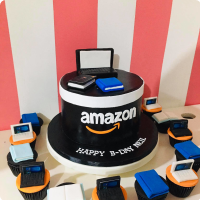 Amazon Social Media Custom Cake