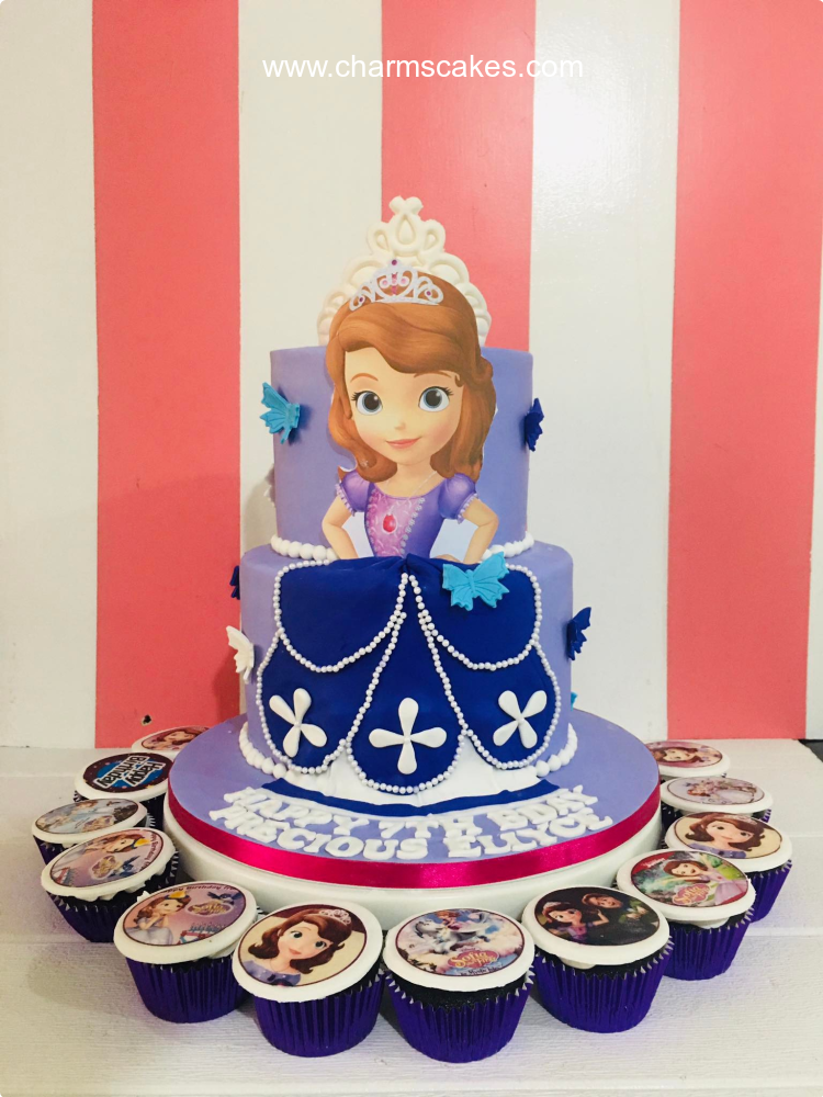 Precious Sofia The First Custom Cake