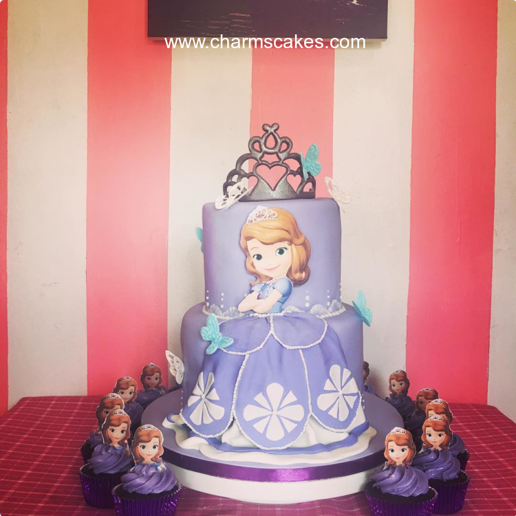 Sofia Floral Sofia The First Custom Cake