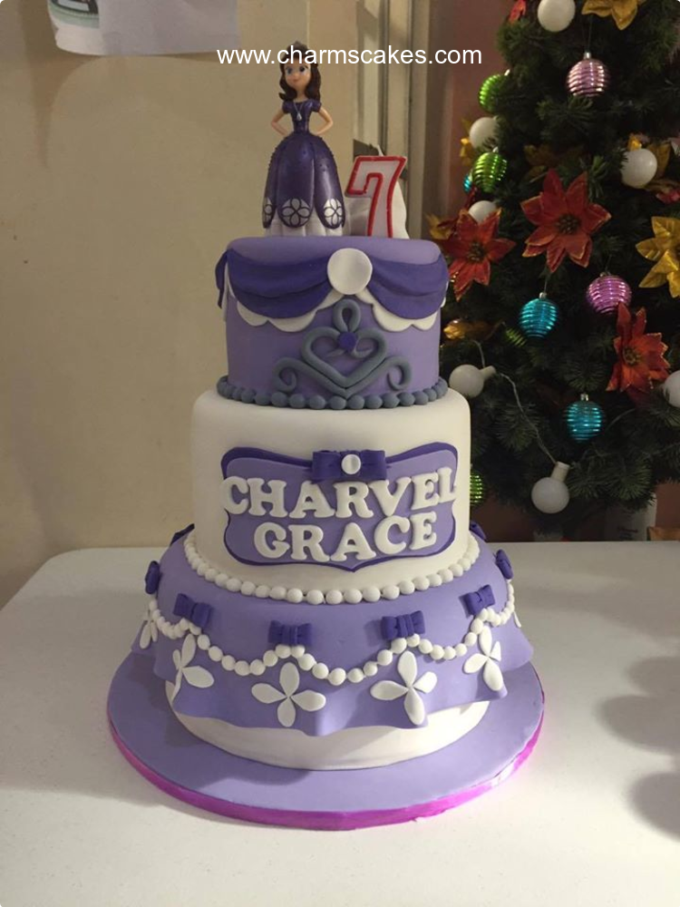 Sofia Castle Sofia The First Cake, A Customize Sofia The First cake