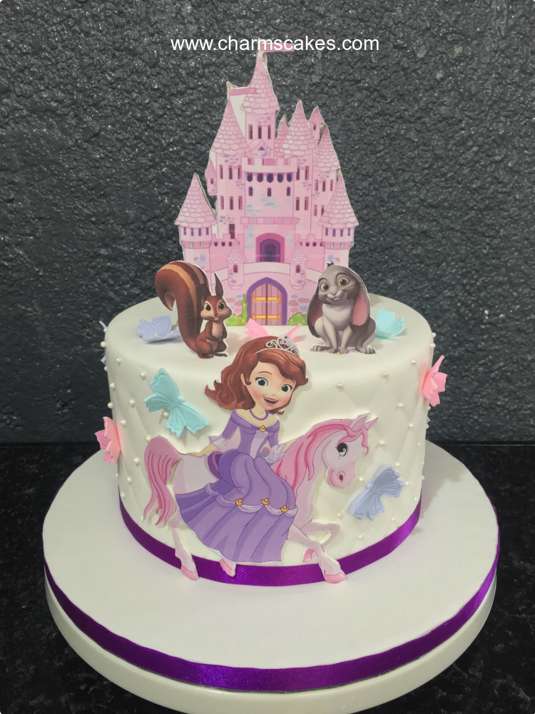 Sofia's Castle Sofia The First Custom Cake