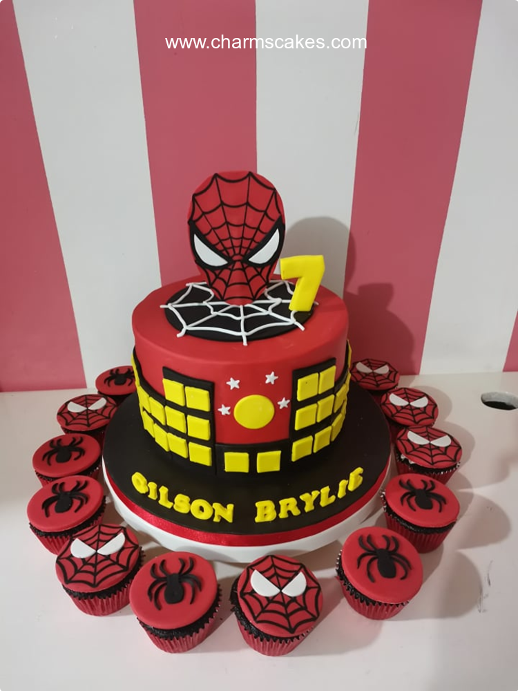 Brylie Spiderman Custom Cake