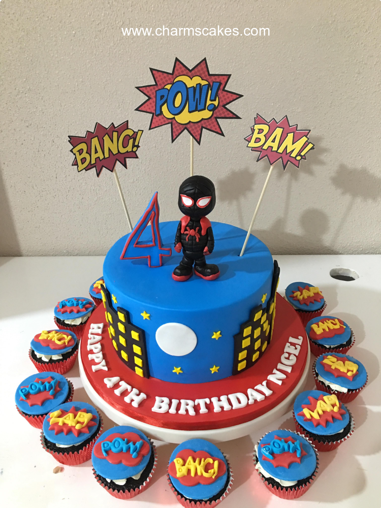 Spiderman Miles Morales Shaker Cake Topper – Yoryina Creations-cokhiquangminh.vn