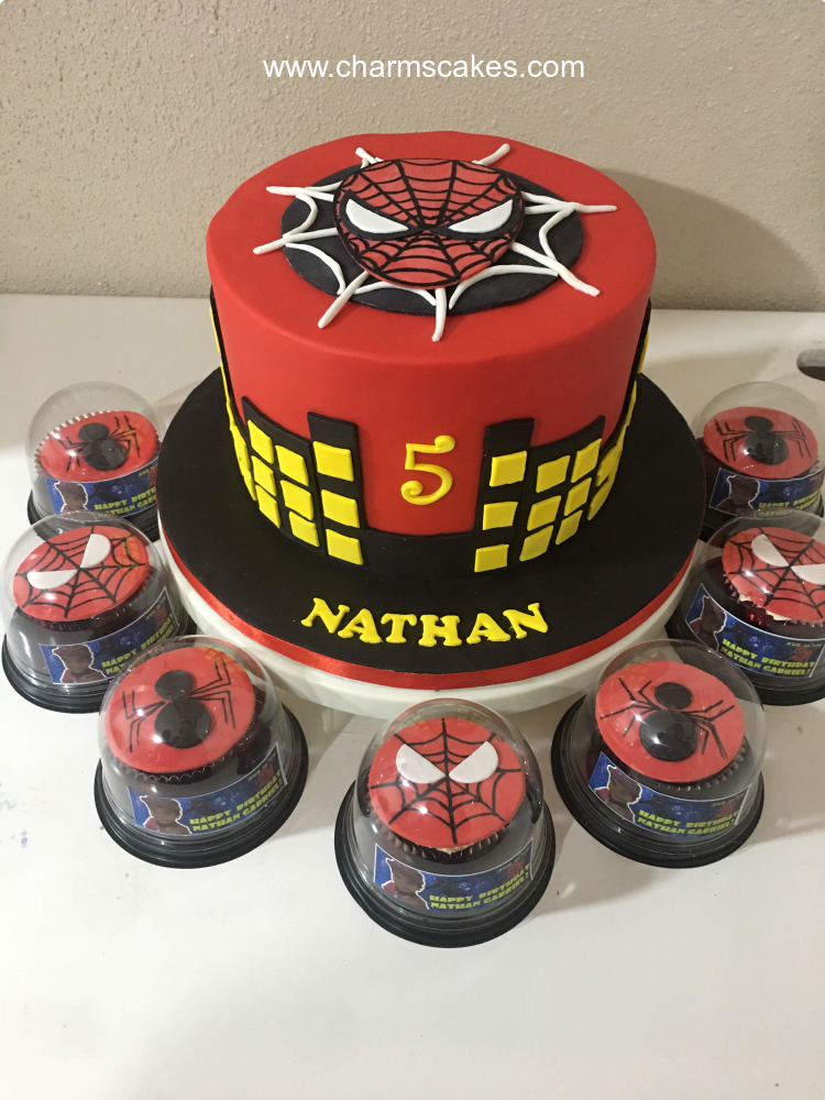 Spiderman Cake For Baby Boy - Opulence Bakery