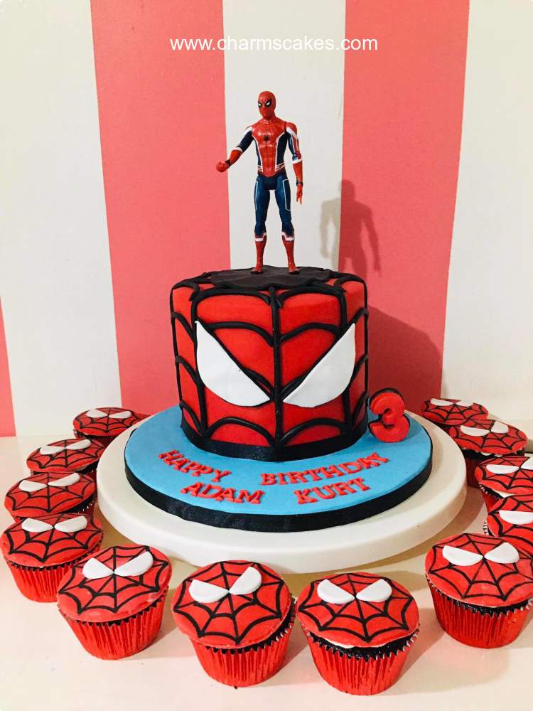 Adam Spiderman Cake, A Customize Spiderman cake