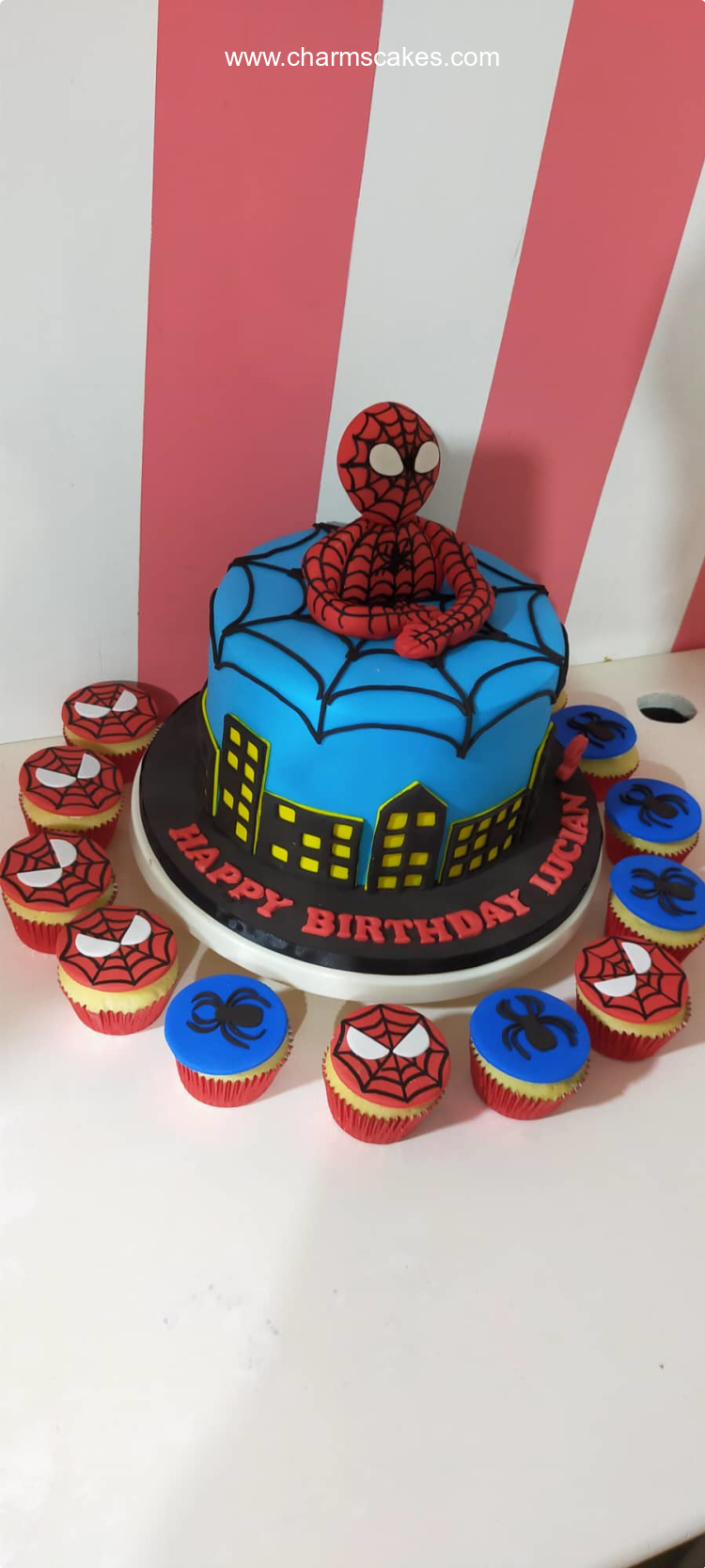 Lucian Spiderman Custom Cake