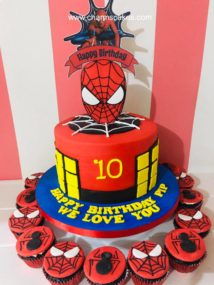 Pip's Spiderman Custom Cake