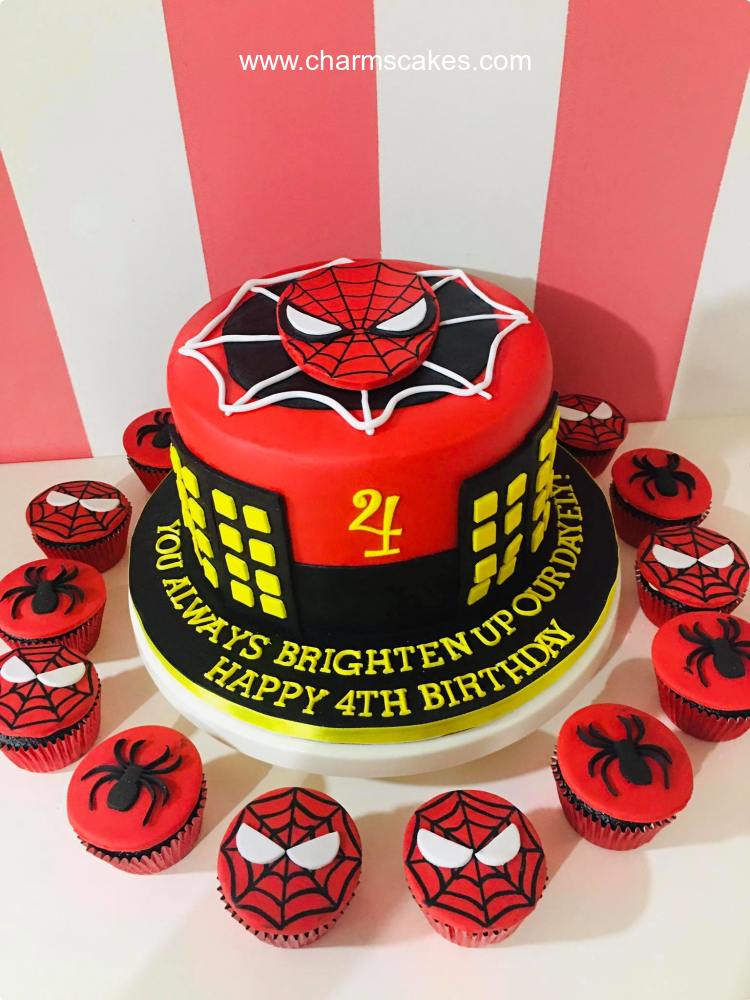 Dayely Spiderman Cake, A Customize Spiderman cake